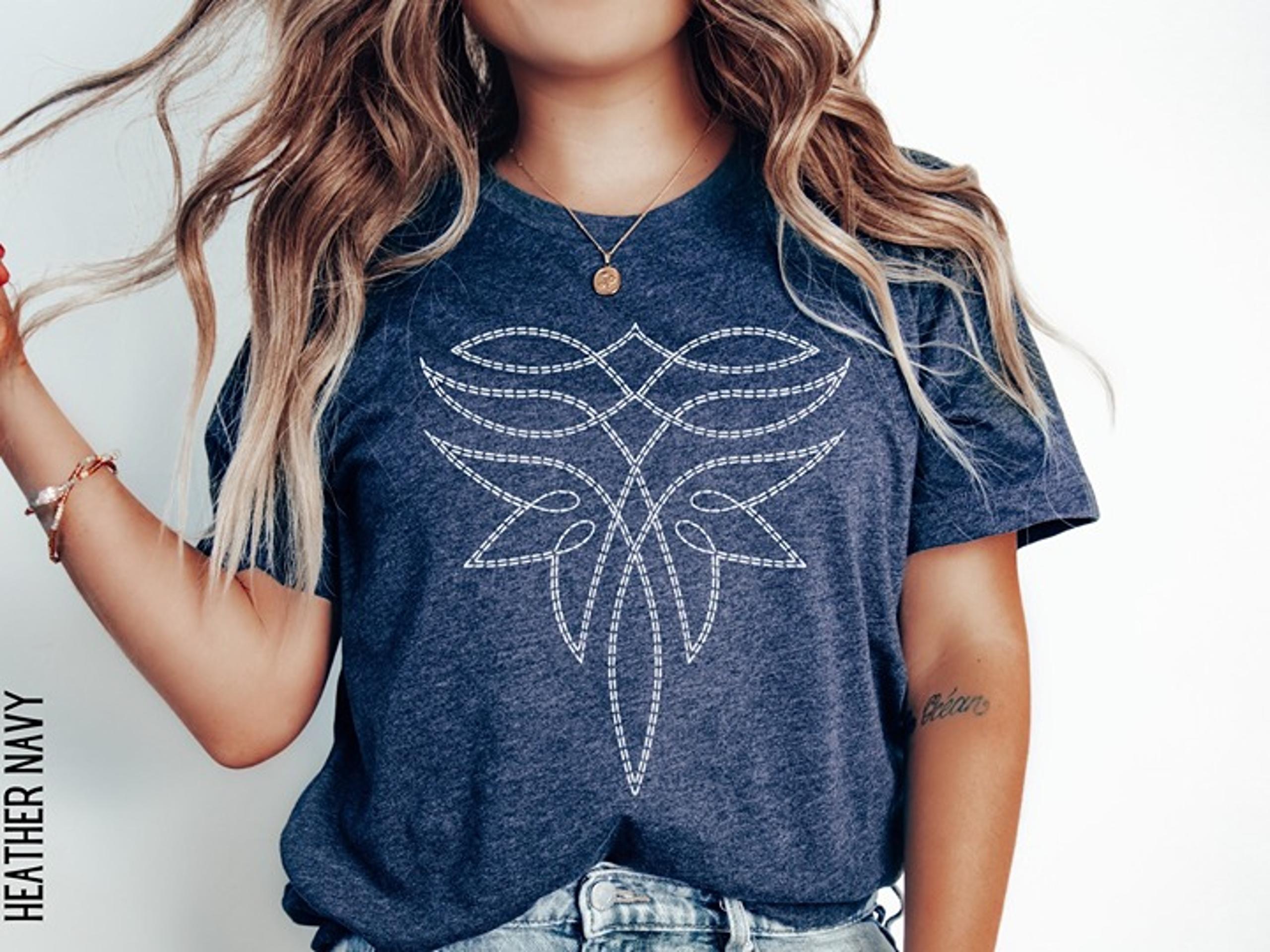 Boot Shirt Cute Western Tee Rodeo T Shirt Gift For Cowgirl Boho Apparel Country