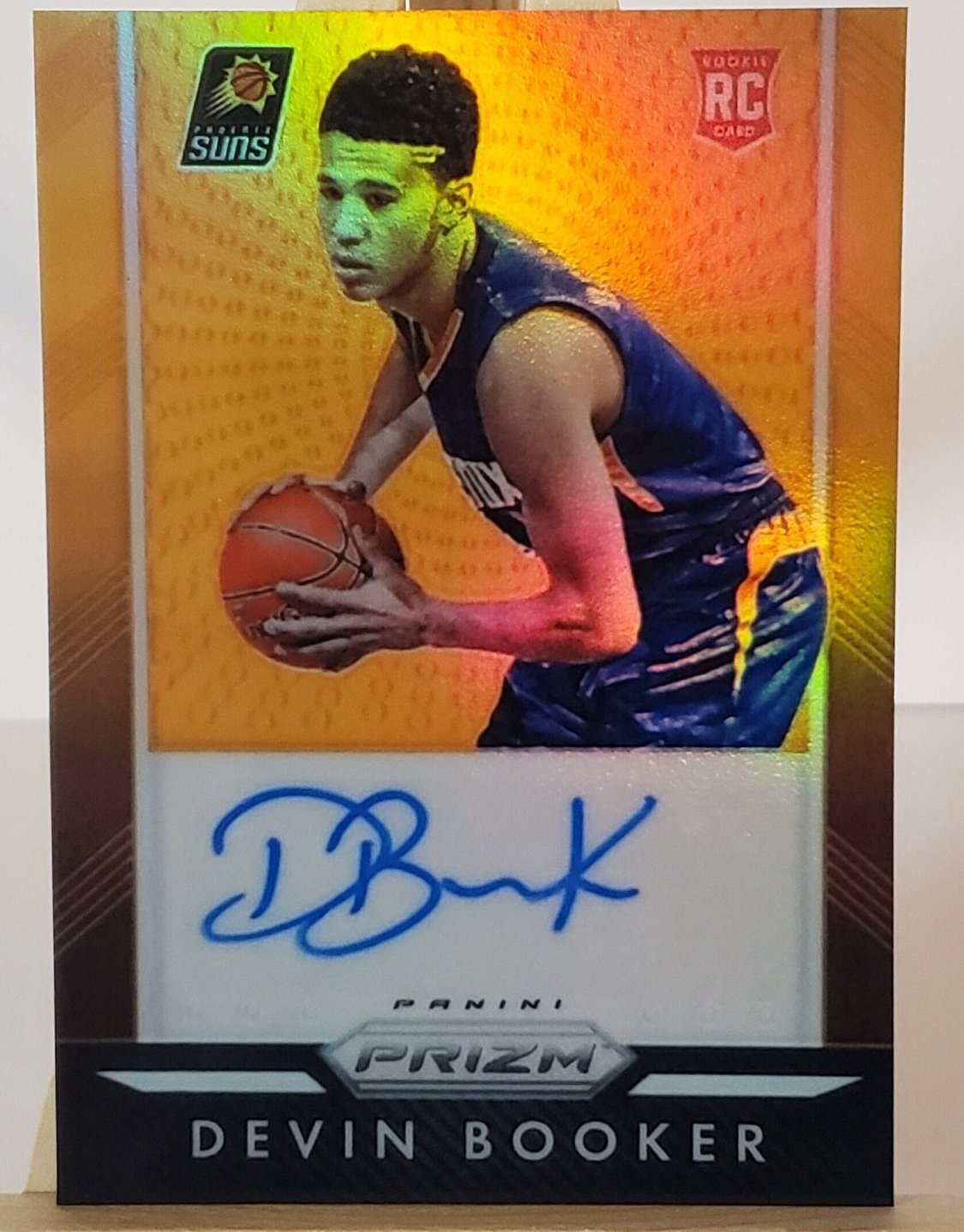 Devin Booker 2015-16 Panini Prizm Gold Rookie Auto Novelty NBA REPRINT