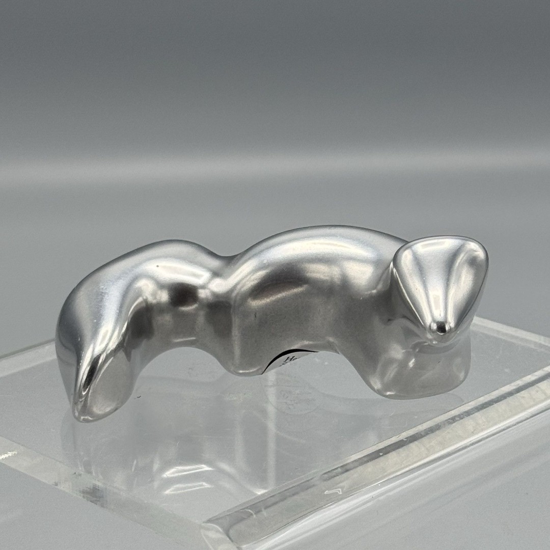 Hoselton Aluminum Sculpture No. 626 Fox Figurine Signed Canada Wildlife Vintage