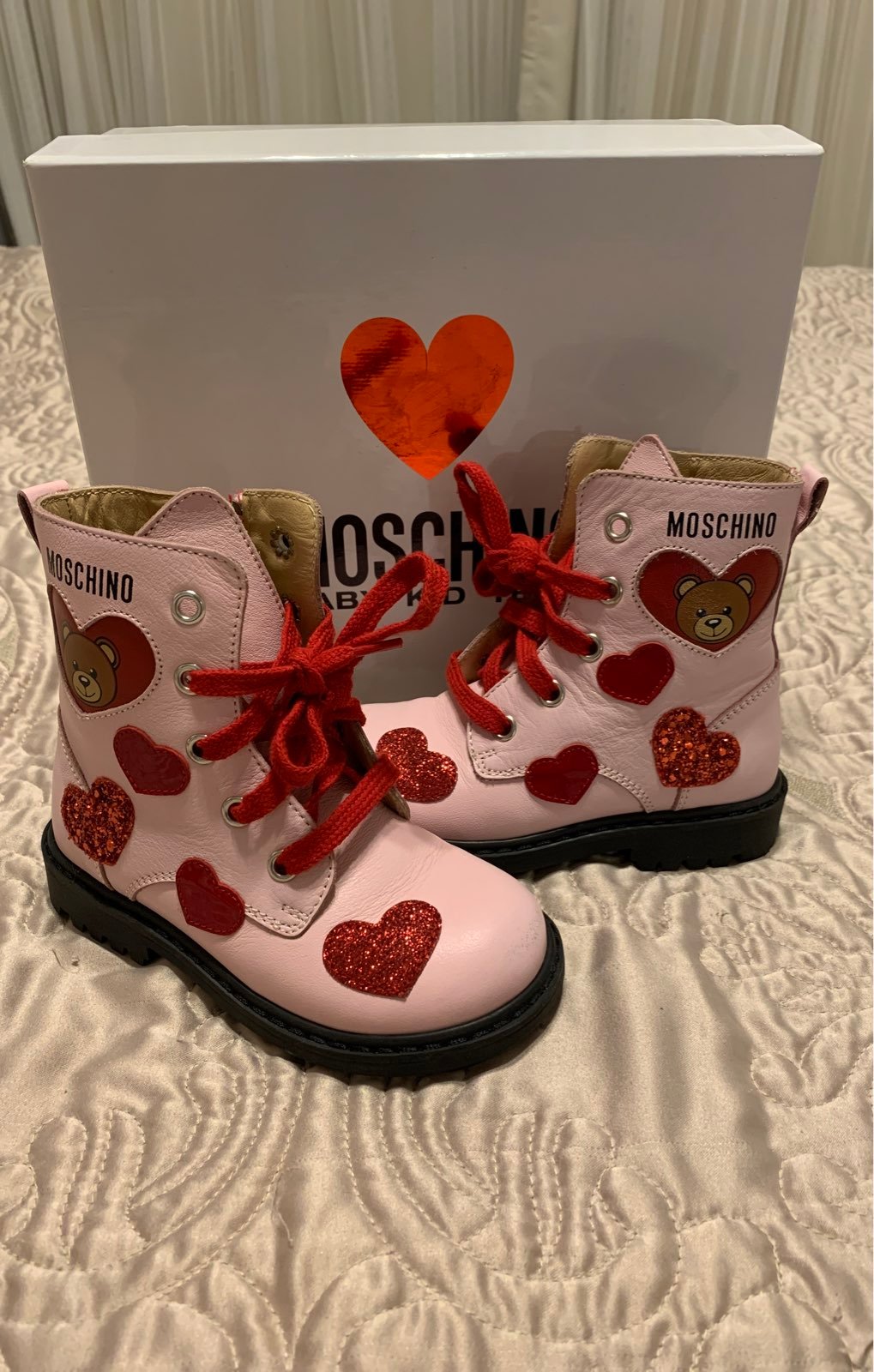 Moschino Pink Leather boots