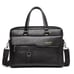 Laptop Briefcase WEIXIER 8619- Genuine Leather, Waterproof Men's Briefcase Large