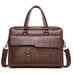 Laptop Briefcase WEIXIER 8619- Genuine Leather, Waterproof Men's Briefcase Large