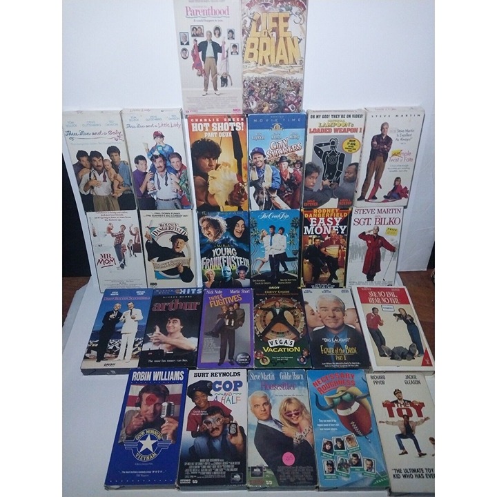 Lot of 25 Classic Comedy VHS Tapes Life Of Brian, Easy Money,