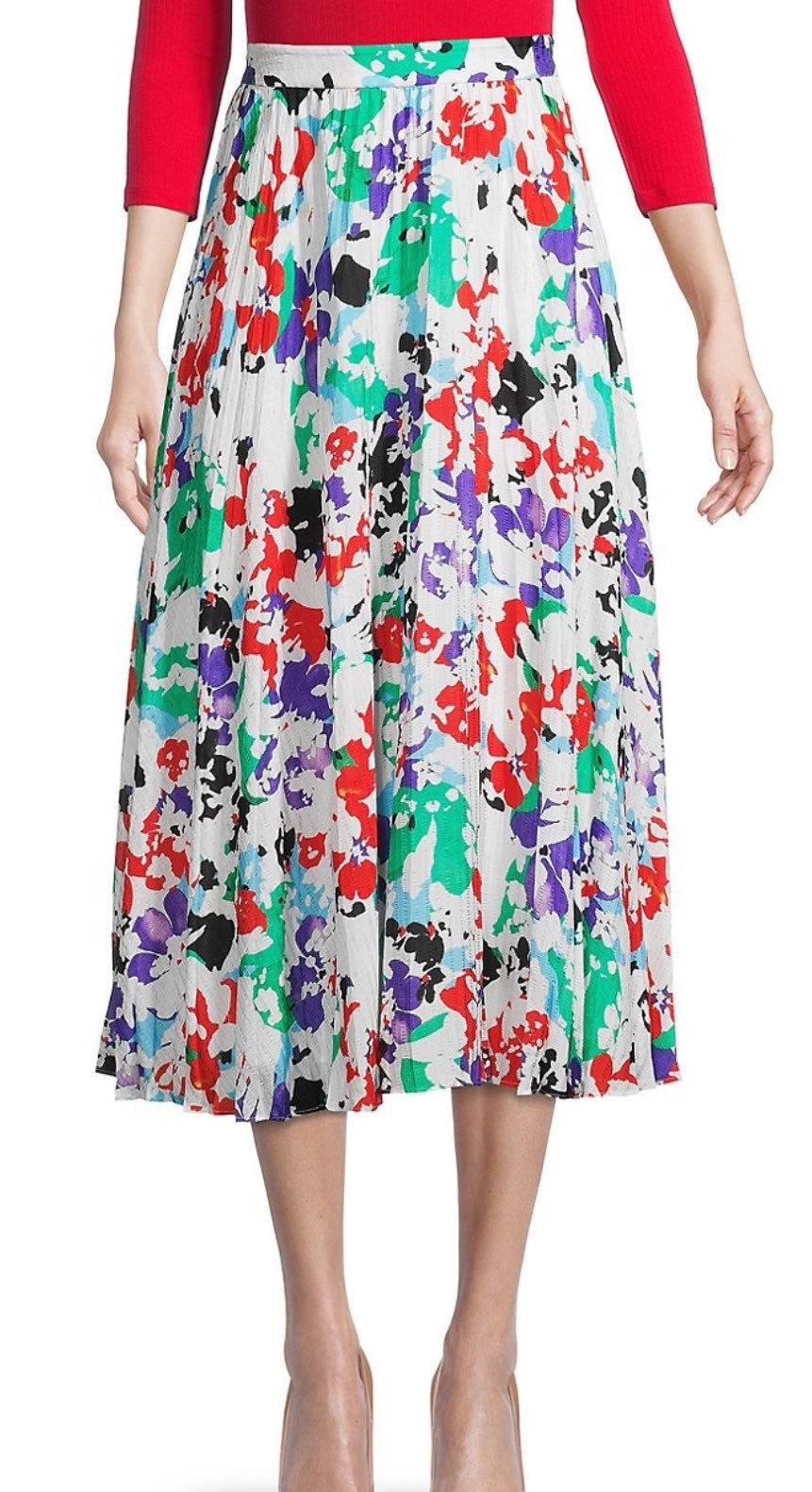 NWT Tanya Taylor Jeana Pleated Skirt 2 425
