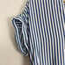 PAIGE Blue and White Striped Dress