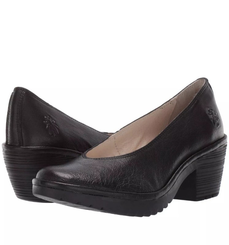 Fly London Leather Court Slip-on Low-heel Womens Shoes