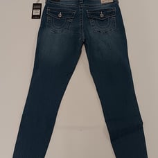 True Religion Men's Jeannie Curvy Mid-Rise Flap Super Skinny (W32)