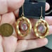 Genuine amethyst beautiful earrings!