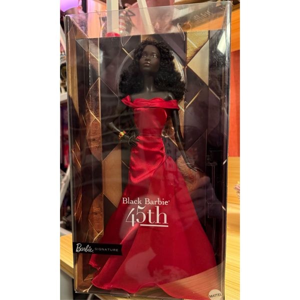 Mattel Barbie Signature Black Barbie 45th Anniversary By Kitty Black Perkins NEW