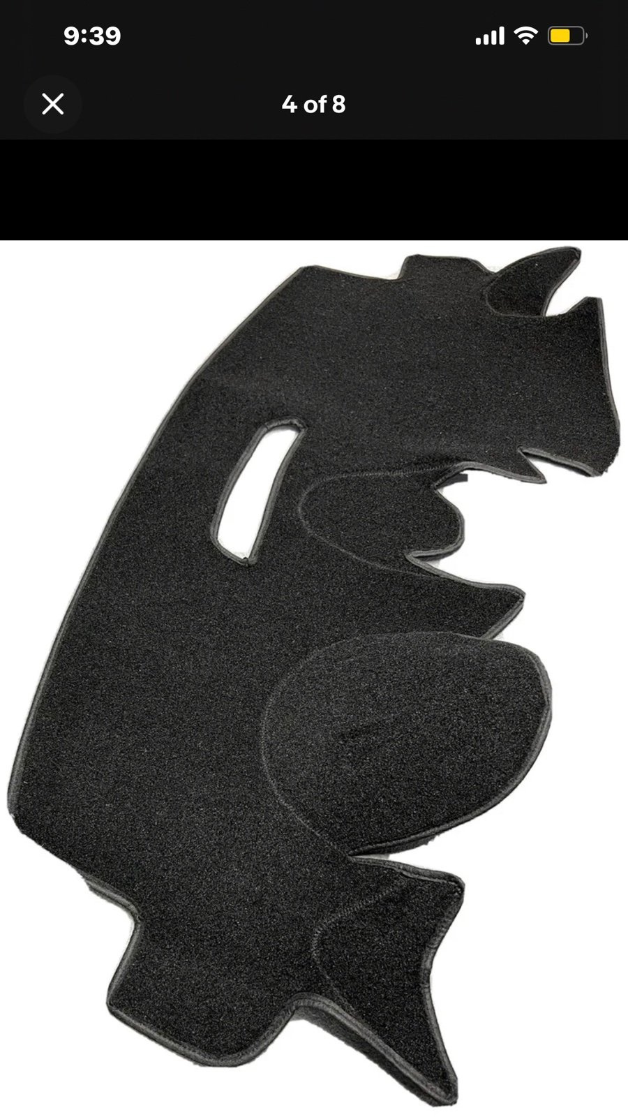Ford Fiesta Dash Cover Black Polycarpet.