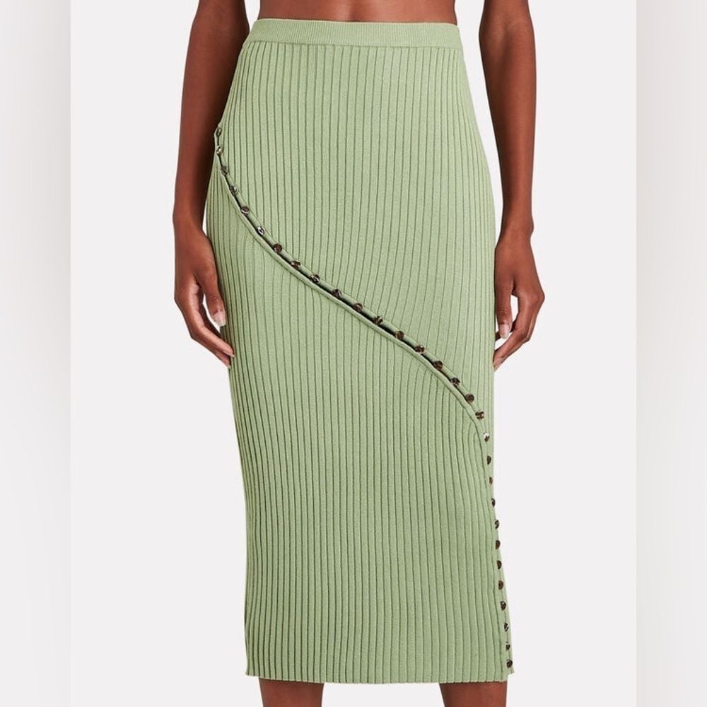 SOVERE Swerve Knit Midi Skirt SIZE medium ANTHROPOLOGIE
