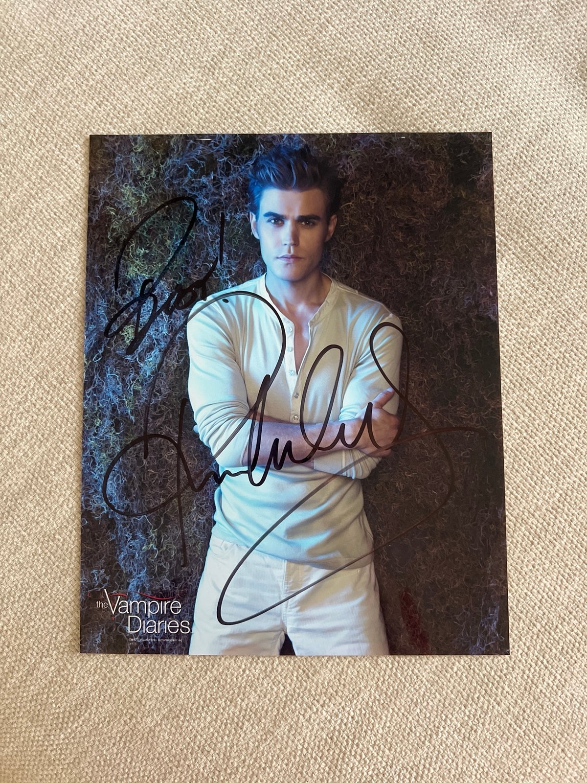 Signed 8x10 Paul Wesley Photo