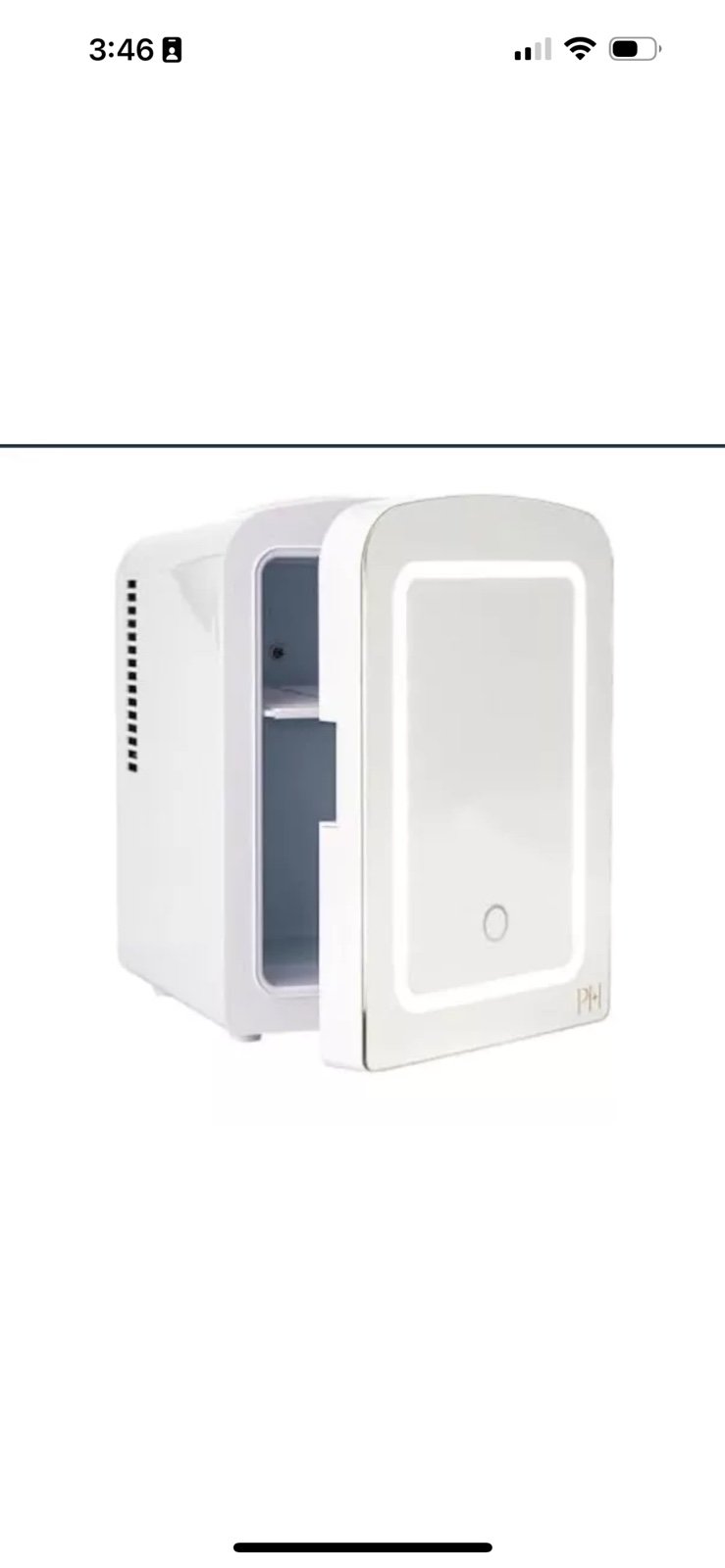 ✅New Paris Hilton Mini Refrigerator and Personal Beauty Fridge, Mirrored Door.