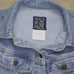 Vintage Peace By Piece Women's Denim Crop Vest Butterfly Medium