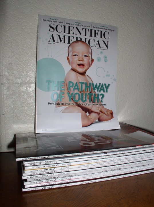 Scientific American Mag: 12 Issues-2012