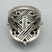 Designer Samuel Benham Solid Sterling Silver Labradorite Stone Ring Size 8