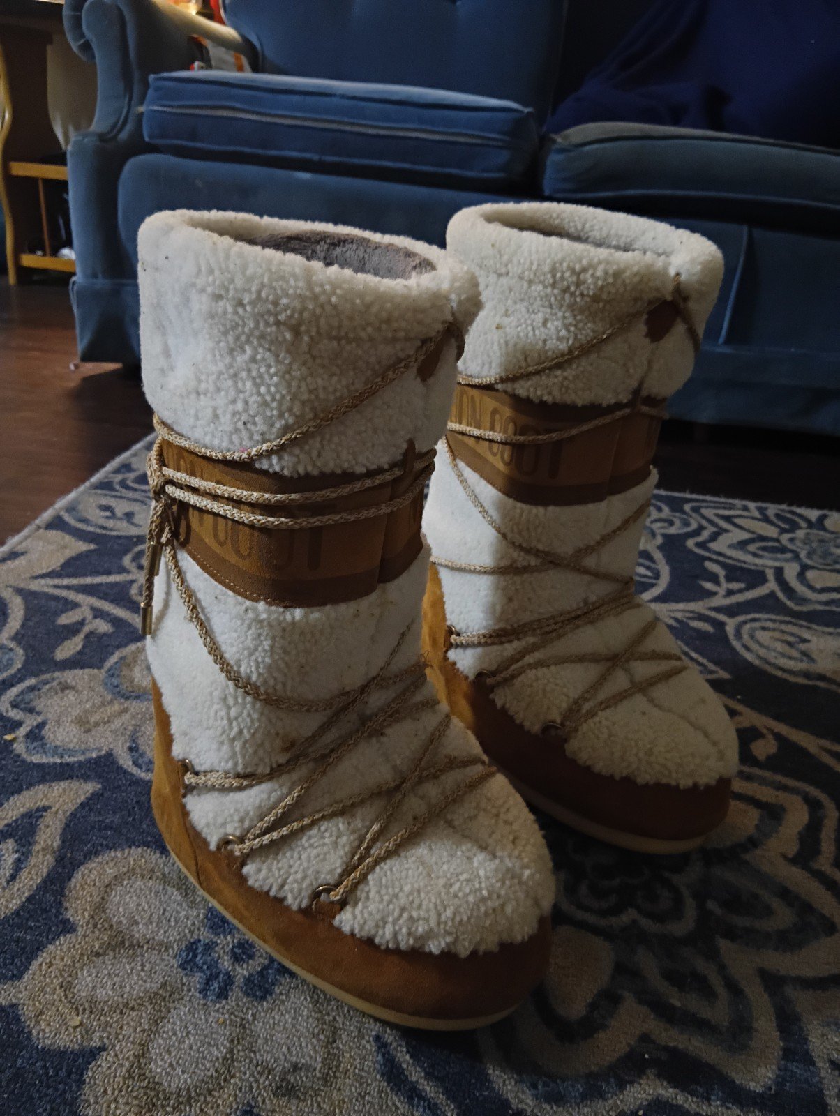 Cream shearling, soft suede MOONBOOT®