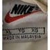 Nike Track Jacket Embroidered 90s Y2K Men's XL White Back Center Swoosh Distress