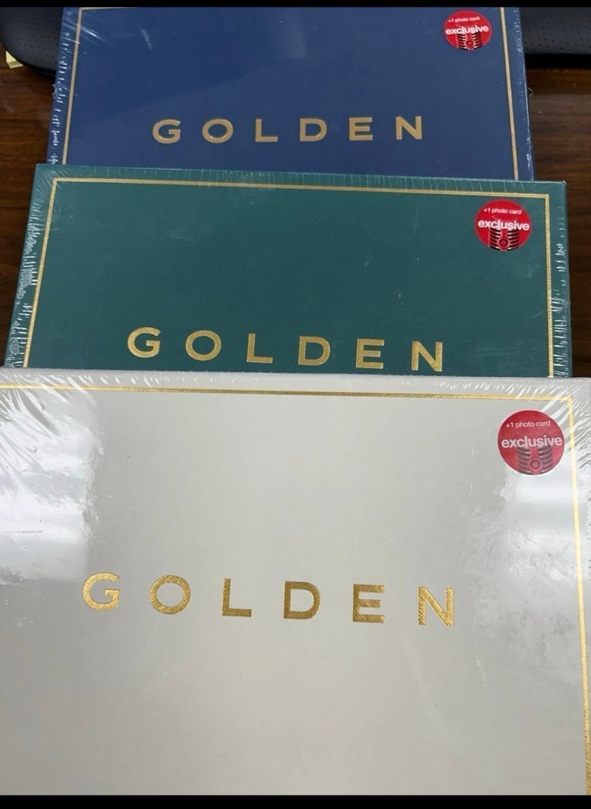 Set BTS Jungkook GOLDEN Album Set -All 3 Versions Substance, Solid, Shine SEALED