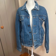 Unique Vintage Custom Design Upcycled Denim Jacket
