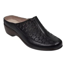Easy Spirit Women's Dusk Block Heel Slip on Casual Mules Black Size 6 1/2 W