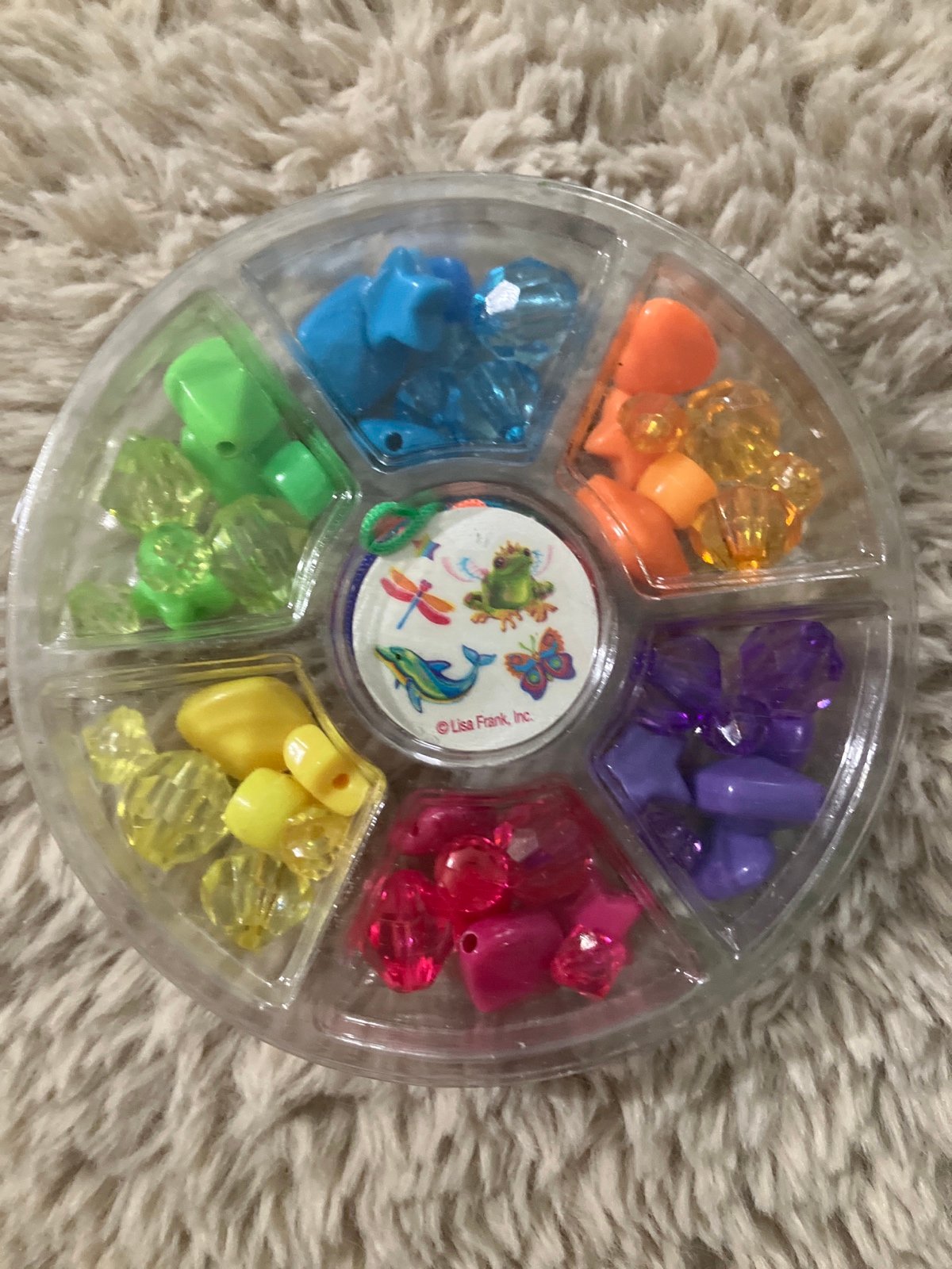 Htf Lisa Frank bead set with mini tattoos
