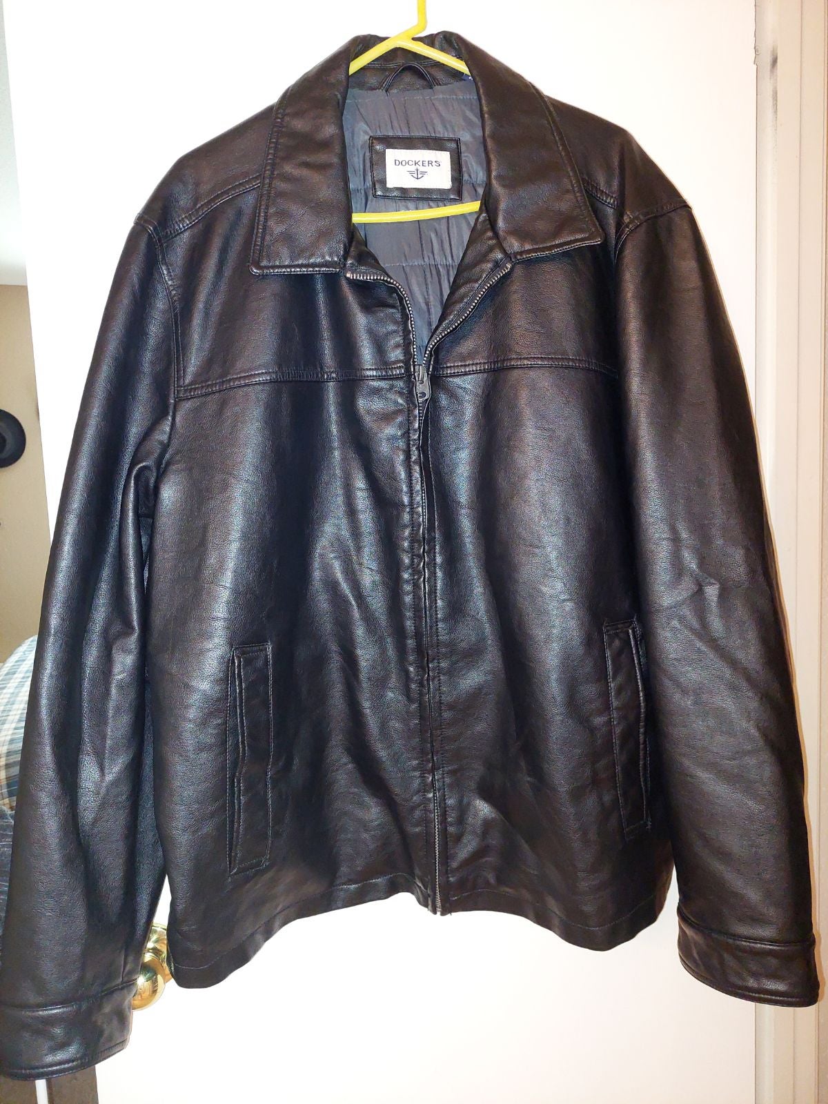 Mens faux Leather Jacket