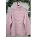 FRNCH Paris Pink Cable Knit Turtleneck Sweater