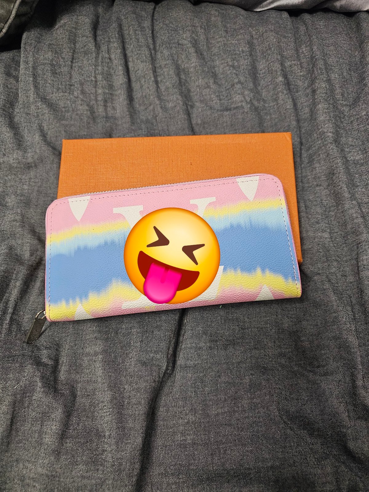 Pastel Tie-Dye Long Wallet
