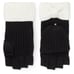 KATE SPADE BOW CUFF POP TOP GLOVES - Blk/Cream BNWT Ltd Edition SO 2024