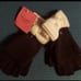 KATE SPADE BOW CUFF POP TOP GLOVES - Blk/Cream BNWT Ltd Edition SO 2024