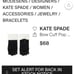 KATE SPADE BOW CUFF POP TOP GLOVES - Blk/Cream BNWT Ltd Edition SO 2024