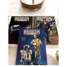 3 Lucasfilm Fan Club Magazine Lot George Lucas Star Wars Willow 1987 1 2 1989 6