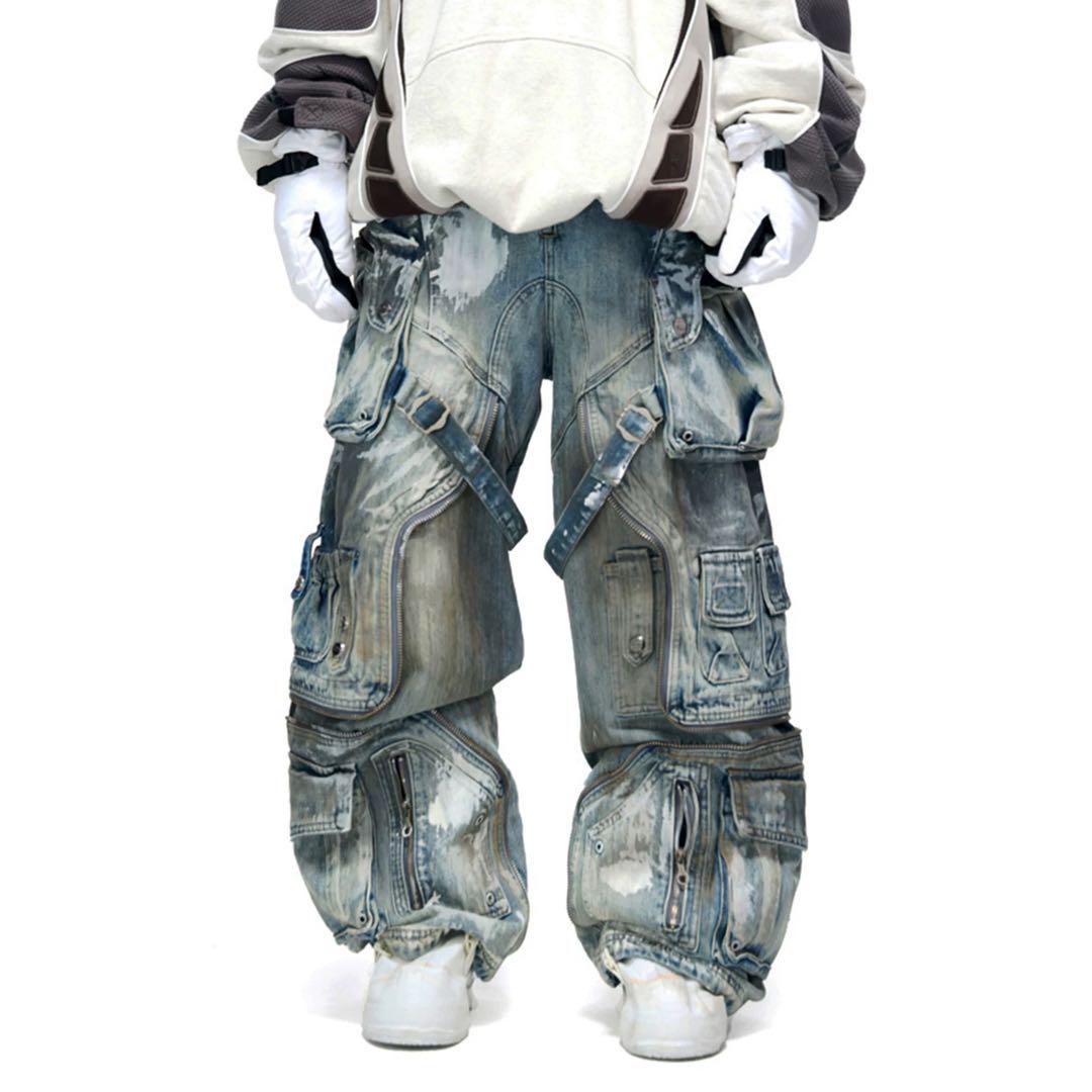 Personsoul Graffiti Contour Jeans - personsoul