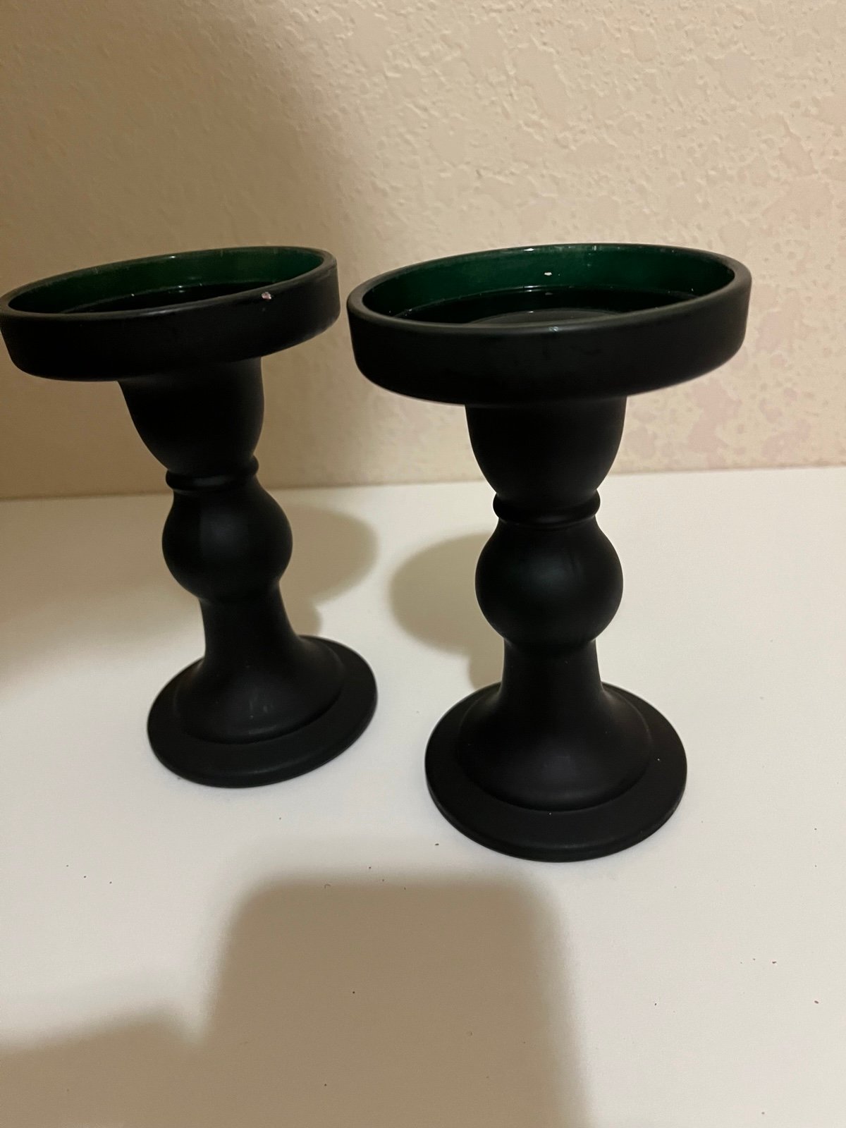 Christmas candle glass holder-2 pieces