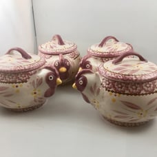 Temptations By Tara Individual Lidded 16 oz. Soup/Casserole Bowls ( Set Of Four)