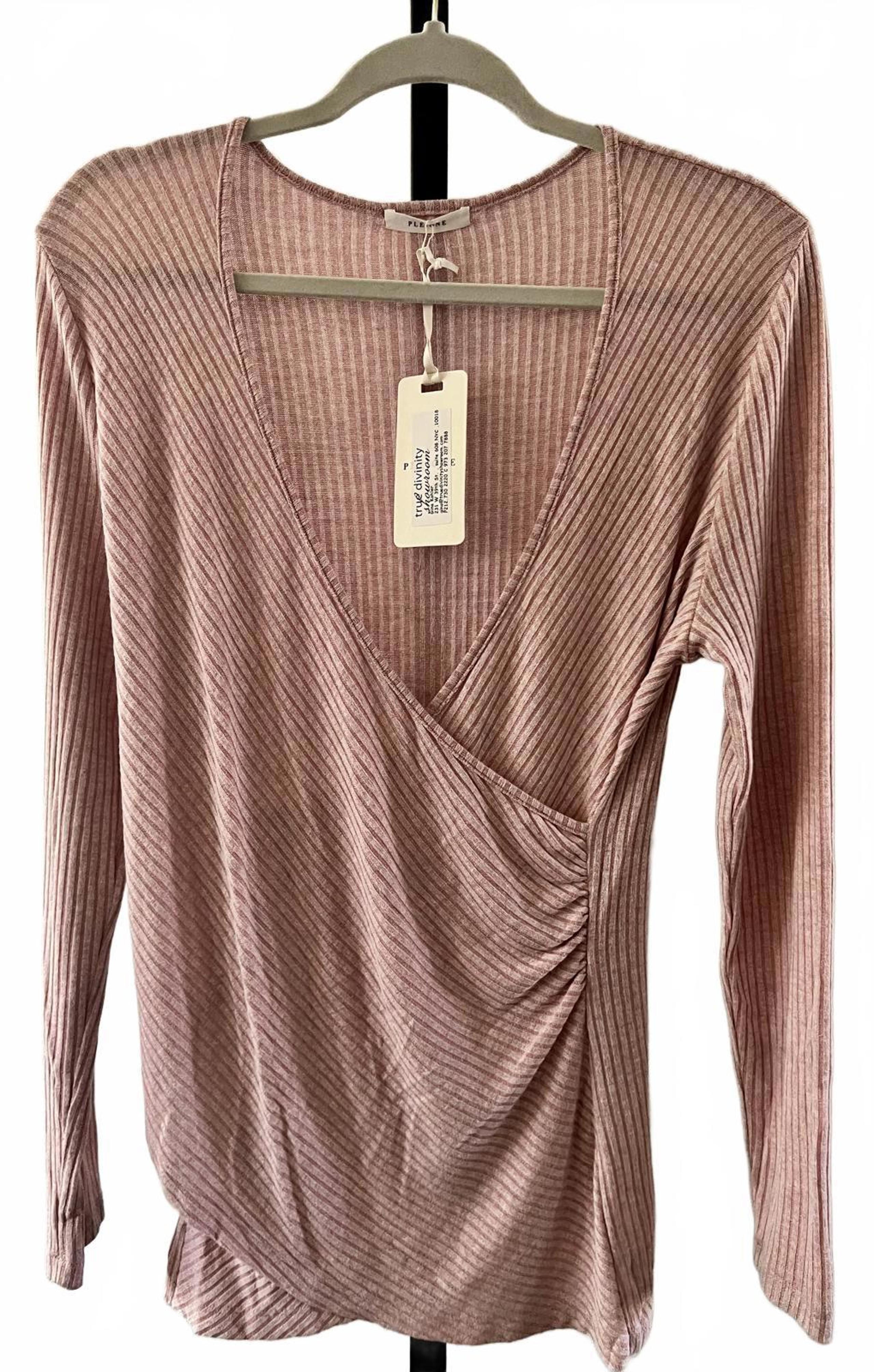 NWT Anthropologie Pleione Long Sleeve Striped Top - Pink
