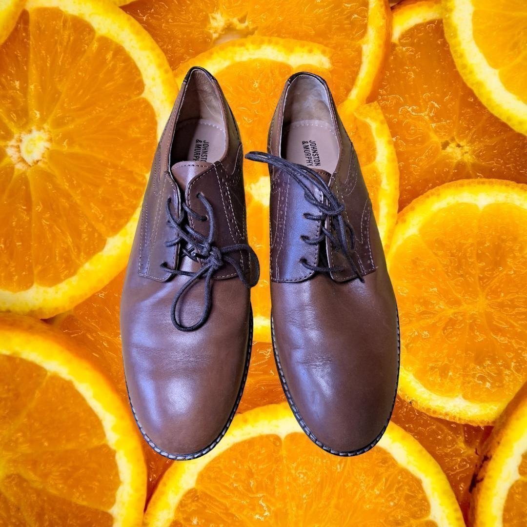Johnston & Murphy Brown Oxford Shoes Boys Mode: 28-3316 Size 6M