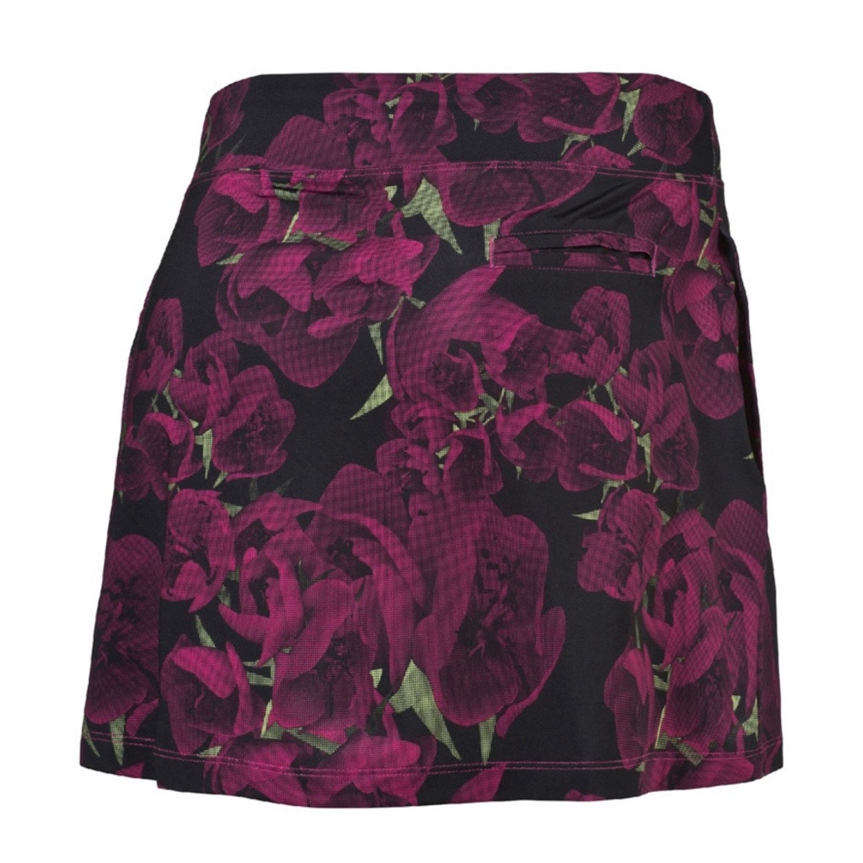 Puma Black Bloom Knit Magenta Golf Tennis Skort Skirt Size S NWT