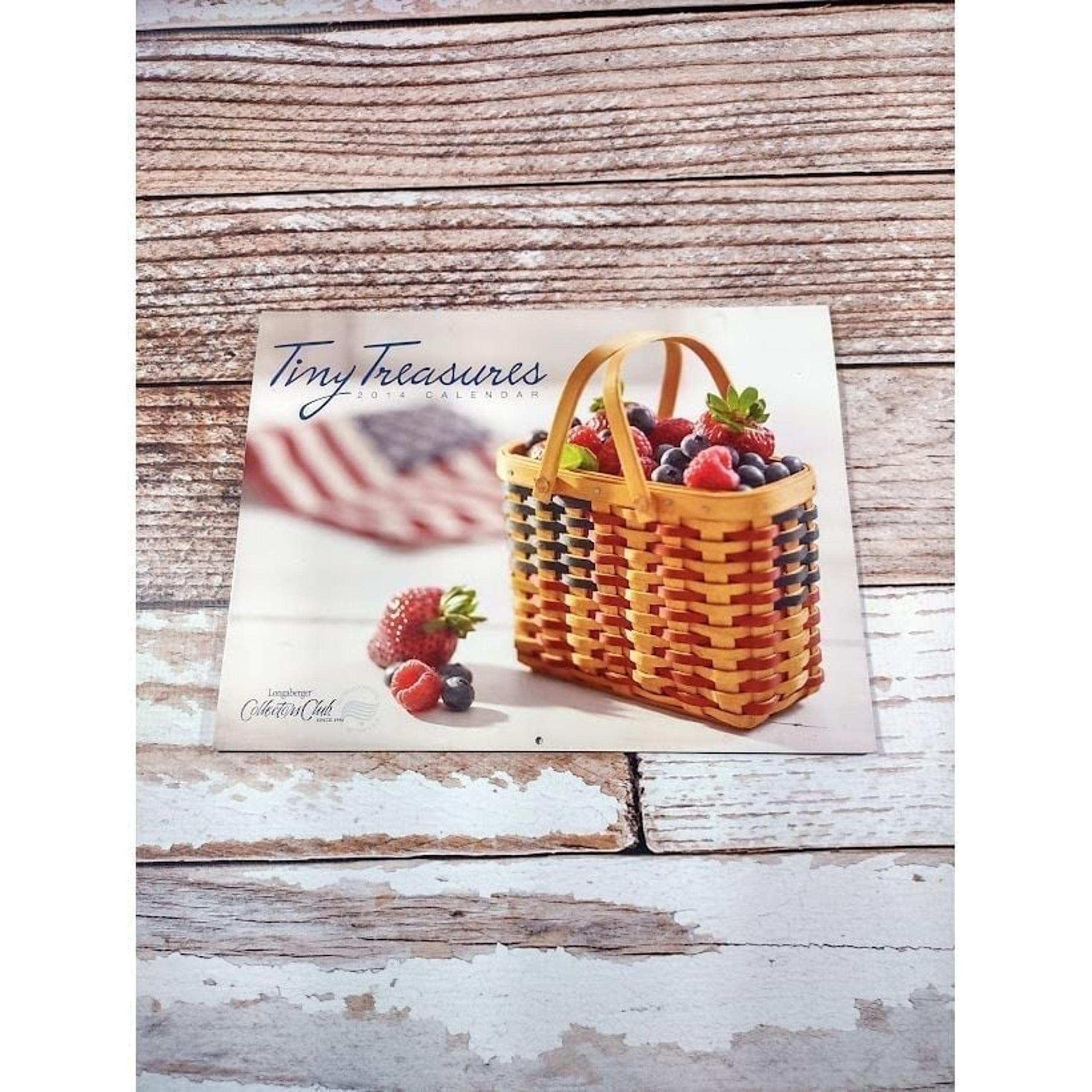 Longaberger 2014 Tiny Treasures Wall Calendar