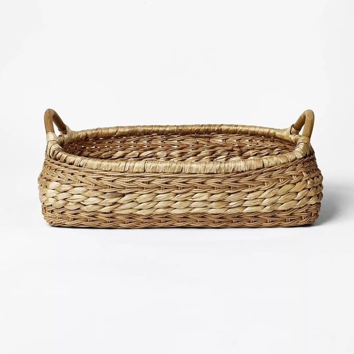 Threshold Studio McGee Oval Rim Woven Tray - Target