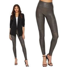 SPANX | Faux Leather Moto Leggings