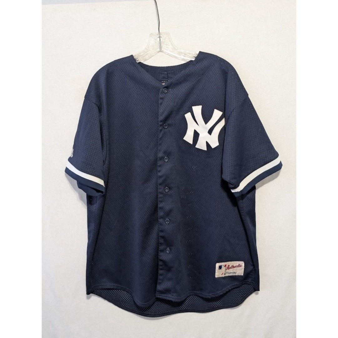 Authentic NY Yankees David Justice 28 Mesh Batting Practice Jersey Men's Size XL