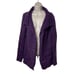 The Kooples plum purple open mohair blend cardigan sz 1
