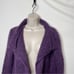 The Kooples plum purple open mohair blend cardigan sz 1