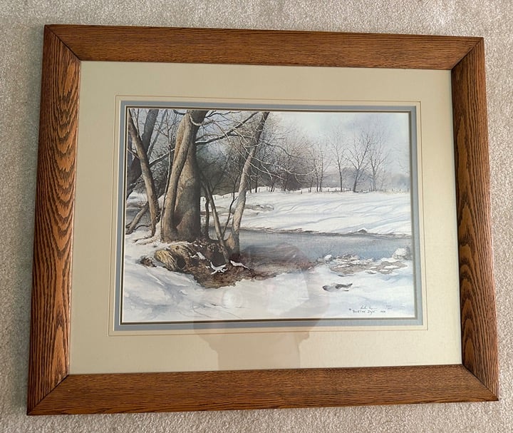 Burton Dye Framed Print Winter Solitude