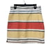 Max Mara Mini Skirt Women's Size 10 Orange Sulmona Striped Casual Summer