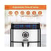 MOOSOO 8-in-1 Air Fryers, 5.2 Quart Air Fryer with Digital Touchscreen, Stainles