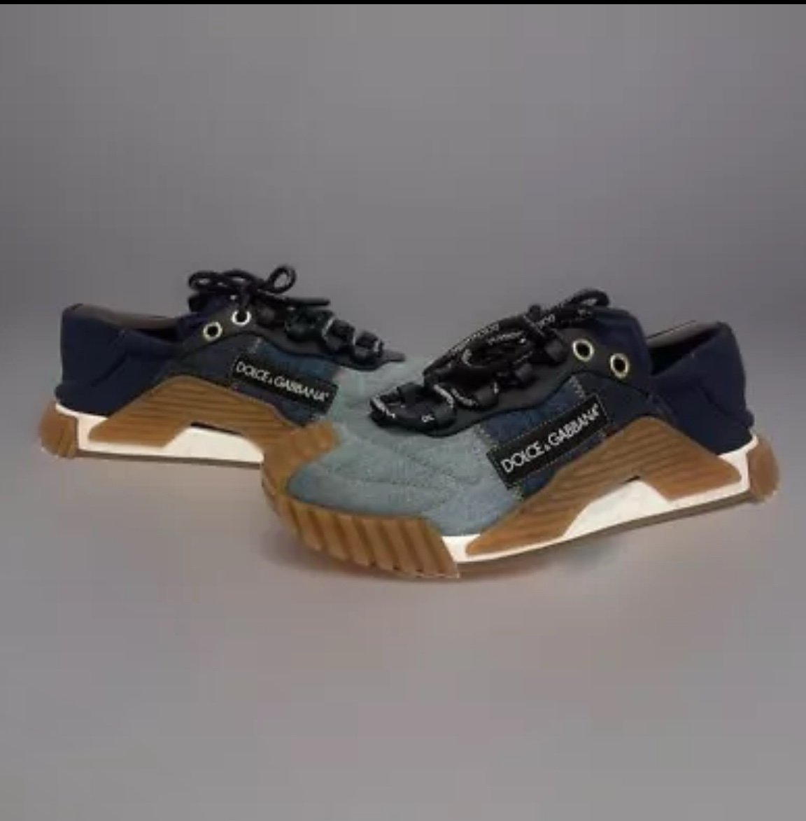 Designer Dolce Gabbana Sneakers Denim Shoe Size:40 / 9 US