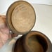 Japanese Carved Wooden Trinket Unique Box Vintage Mt Fuji Round 4” x 4.5”